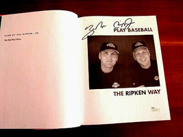 Cal Ripken Jr Billy Orioles Signed Auto Play Baseball The Ripken Way Book Jsa - £92.78 GBP
