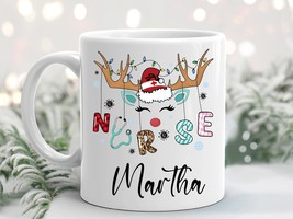 Personalized Nurse Christmas Mug, Nurse Crew Mug, Nursing School Christm... - £13.38 GBP
