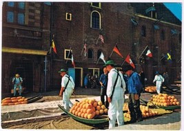 Postcard Alkmaar Kassmarkt Cheese Market - $2.96