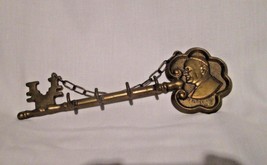 m338m POPE John brass key Shape Key holder 4 hooks Beat Ioannes XXIII Vi... - £11.66 GBP