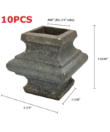 3/4&quot; Cast Iron Baluster Collar Knuckle for Square Pipe Fence Ornamental ... - $503.80 MXN
