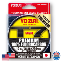 Yo-Zuri T-7 Premium Fluorocarbon Fishing Line 200YD 12LB Bass - $34.80