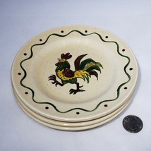 Lot 3 VTG Metlox Poppytrail Provincial California Rooster Bread Dessert ... - £12.63 GBP