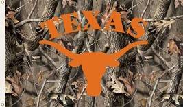 Texas Banner Sign Flag Display Longhorns Camo 3 x 5 NCAA University of T... - $18.88