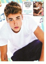 Justin Bieber teen magazine pinup clipping squatting looks confused Twis... - $3.50