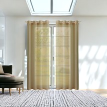 Set of Two 84&quot;  Tan Solid Modern Window Panels - $3,073.78 MXN