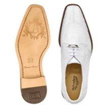 Mens Belvedere New Exotic Siena Genuine Ostrich Leather White 1463 image 2