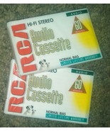 LOT OF 2 - RCA HI-FI STEREO NORMAL BIAS 60 MINUTES AUDIO CASSETTE TAPE (... - $23.75 MXN