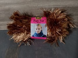 Lion Brand Fun Fur Cafe 57 yds 1.5 oz Eyelash Yarn 5 Bulky 1 Skein - £9.26 GBP