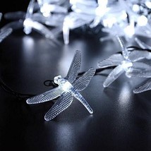 Style: Bright White - Solar Powered DragonFly LED Light String - $70.05 CAD