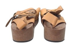 Vintage 70s Omnia'C Pop Out Roller SKATE Sandals Italy Platform Sz 8/38.5 Brown image 6