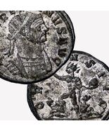 AURELIAN/SOL Sun God w/ Captives ORIENS AVG. Roman Empire XF Silvered Co... - $151.05