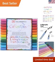 Creative 24-Color Calligraphy Marker Set with Dual Tips &amp; Blendable Feat... - $58.50