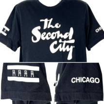 The Second City Chicago Comedy Club T-Shirt size XL Mens Sleeve Prints SNL 46x29 - £26.64 GBP