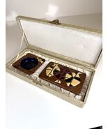 MCM Ando Cloisonne Japanese Trinket Box &amp; Tray w/ Display Box &amp; Original... - $1,088.38 MXN