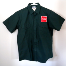 Coca Cola Embroidered Patch Green Uniform Delivery Shirt Short Sleeve  M... - $29.65