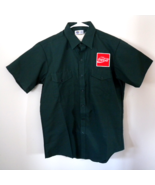 Coca Cola Embroidered Patch Green Uniform Delivery Shirt Short Sleeve  M... - $29.65