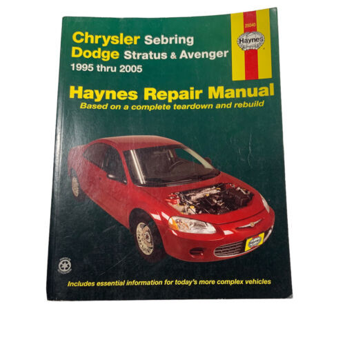 Primary image for Haynes Repair Manual 25040 Chrysler Sebring Dodge Stratus Avenger 1995 - 2005 