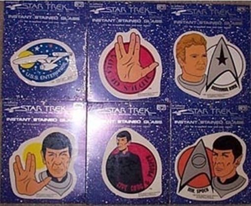 Primary image for Star Trek: The Motion Picture Set of 6 Instant Stained Glass Transfers 1979 NEW