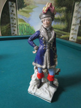 Porcelain Figure &quot;Russ Kosaken Leutn. 1830&quot;. 10.5&quot;h. Original Ship Captain - £58.40 GBP