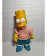 The Simpsons Vintage Bart Simpson 9&quot; Plush Original 1990 Burger King - $12.86