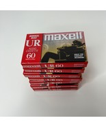 Lot of 7 MAXELL AUDIO CASSETTE TAPE NORMAL BIAS UR 60 MINUTES SEALED - £11.13 GBP
