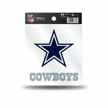 DALLAS COWBOYS LOGO REUSABLE STATIC CLING DECAL NEW &amp; OFFICIALLY LICENSED - £2.69 GBP