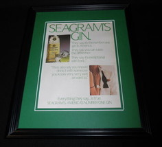 1985 Seagram&#39;s Extra Dry Gin 11x14 Framed ORIGINAL Vintage Advertisement C - £27.12 GBP