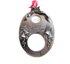 1992 &quot;?&quot; Year Anniversary Married Photo Holder Picture Frame Hallmark Or... - $9.43