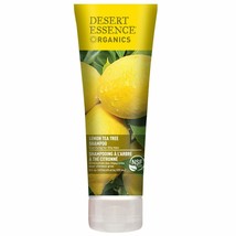 New Desert Essence Organics Lemon Tea Tree Clarifying Shampoo For Oily Hair 8 Oz - £11.15 GBP