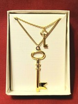 SET of 2 Necklaces for CHILD &amp; 18&quot; DOLL ~ with Gold Key Pendants ~ New! - £11.07 GBP