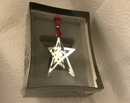 Christofle 2005 Christmas Noel Star Ornament Silver Plate Holiday New In Box - £15.54 GBP