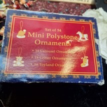 89 Giftco Mini Polystone Ornaments Carousel Critter Toyland Christmas - £19.36 GBP