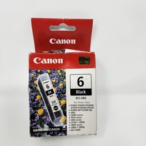 Canon Ink Cartridge BCI-6BK Black Genuine Canon New in Box - $13.29