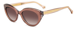 CAROLINA HERRERA HER-0250/S Sunglasses Sun Glasses LTBROWNL TUI Authenti... - $195.23