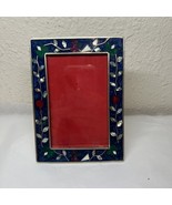 Alpaca Mexico silver picture frame iridescent abalone mother of pearl fl... - €30,57 EUR