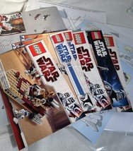 Lot Of Lego Star Wars Instruction Manual Booklets, Pictures of Characters, Etc - £10.31 GBP