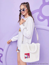SHEIN X Hello Kitty and Friends Cartoon Graphic Fluffy Top Handle Tote Bag NWT - £46.23 GBP