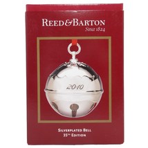 The 2010 Holly Bell by Reed &amp; Barton Silver Plated Christmas Ornament - £70.36 GBP