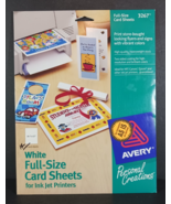 Avery 3267 INK JET Full-Size CardSheets 8.5&quot; x 11&quot; 14ct - $7.59