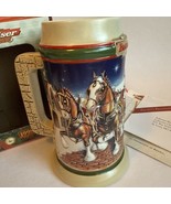 1998 BUDWEISER Christmas Holiday Stein VINTAGE Grant&#39;s Farm - $12.97 CAD