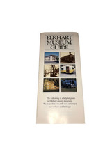 Elkhart Museum Guide Vintage Fold-Out Brochure - $82.01 MXN
