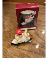 Home for Christmas ~ Hallmark Keepsake ~ 1993 Bunny Rabbit Baseball - £4.68 GBP