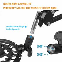 Razer Seiren Mini Shock Mount And Pop Filter Matching Mic Boom Arm Stand, Compat - £32.23 GBP