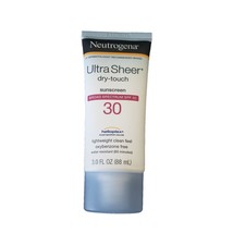 Neutrogena Ultra Sheer Dry-Touch SPF 30 Sunscreen Lotion 3 fl. oz Exp. 0... - £6.23 GBP