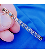 Earth mined Sapphire Pearl Deco Brooch 14k Gold Antique Filigree Handmad... - €1.392,22 EUR