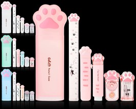 Kawaii School Supplies For Girls Kids Cat Lover 24 Pcs. Cat Paw Stationery Set - £32.20 GBP