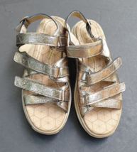 Joya Kyoto Metallic Leather Comfort Walking Sandals Shoes EU 40 1/3 US 9.5 - £46.11 GBP