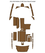 2012-2016 Malibu 22 MXZ Swim Platform Cockpit Pad Boat EVA Foam Teak Dec... - $1,166.39 CAD
