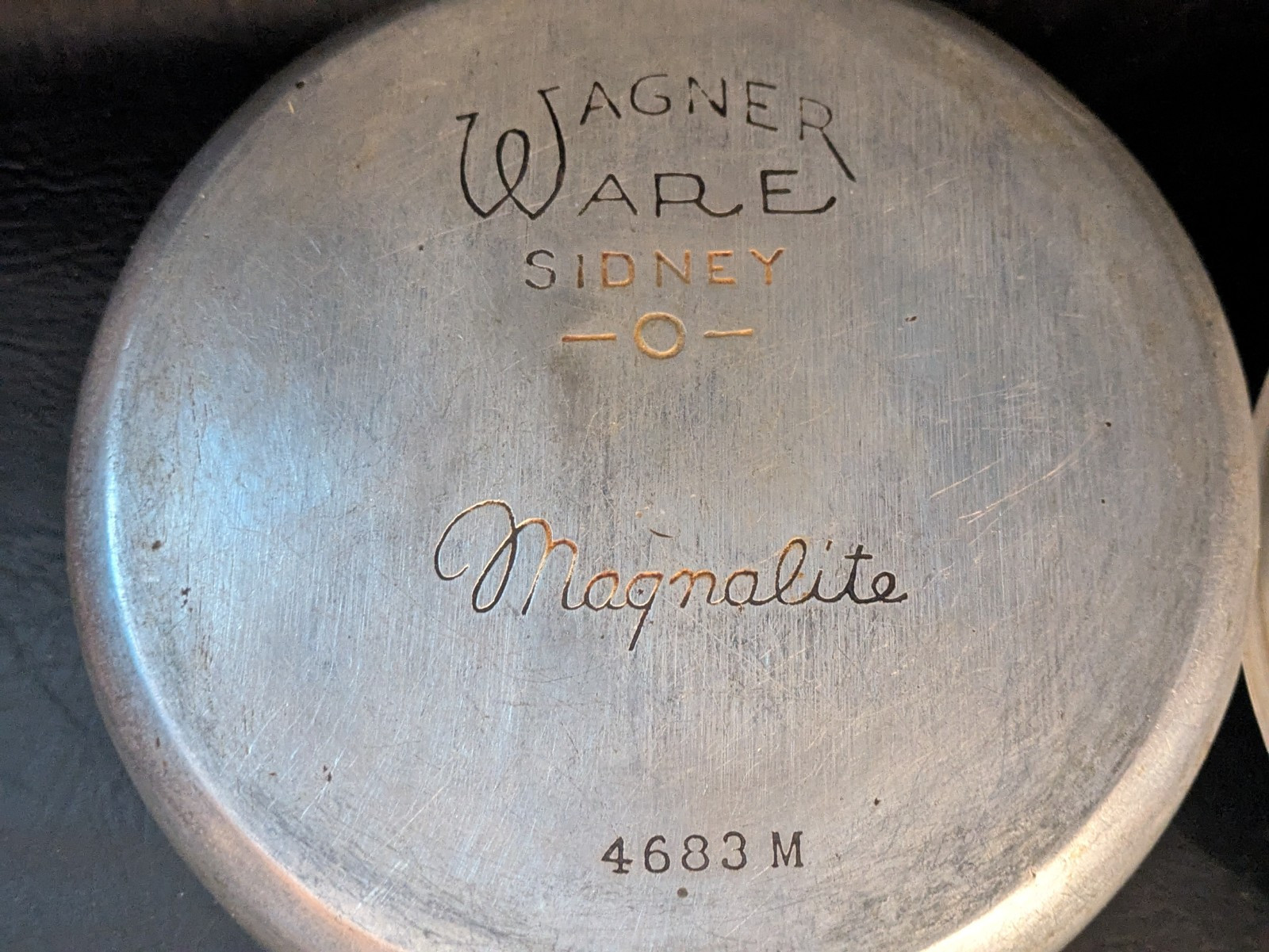 Wagner Article Magnalite Sidney O Double Bec 3 QT Sauce Théière Couvercle 4683M Item image 9